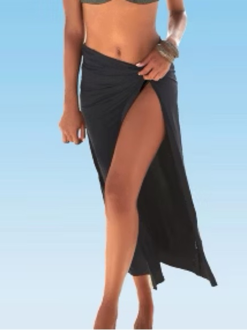 Lascana Black Convertible Cover Up